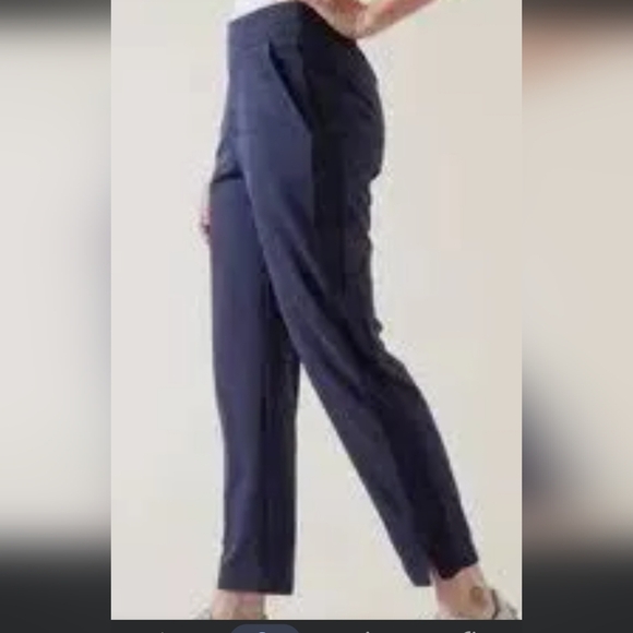 ATHLETA Brooklyn Ankle Navy Camouflage Pants zise 0/P - Picture 7 of 7